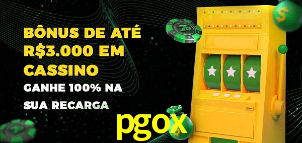 pgox melhor bônus de depósito